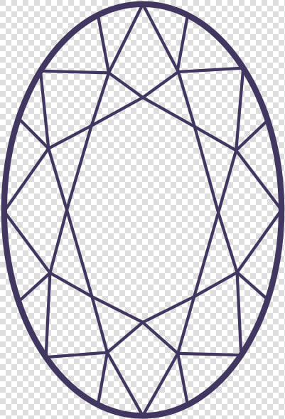 Heart Shaped Drawing At   Oval Diamond Drawing  HD Png DownloadTransparent PNG