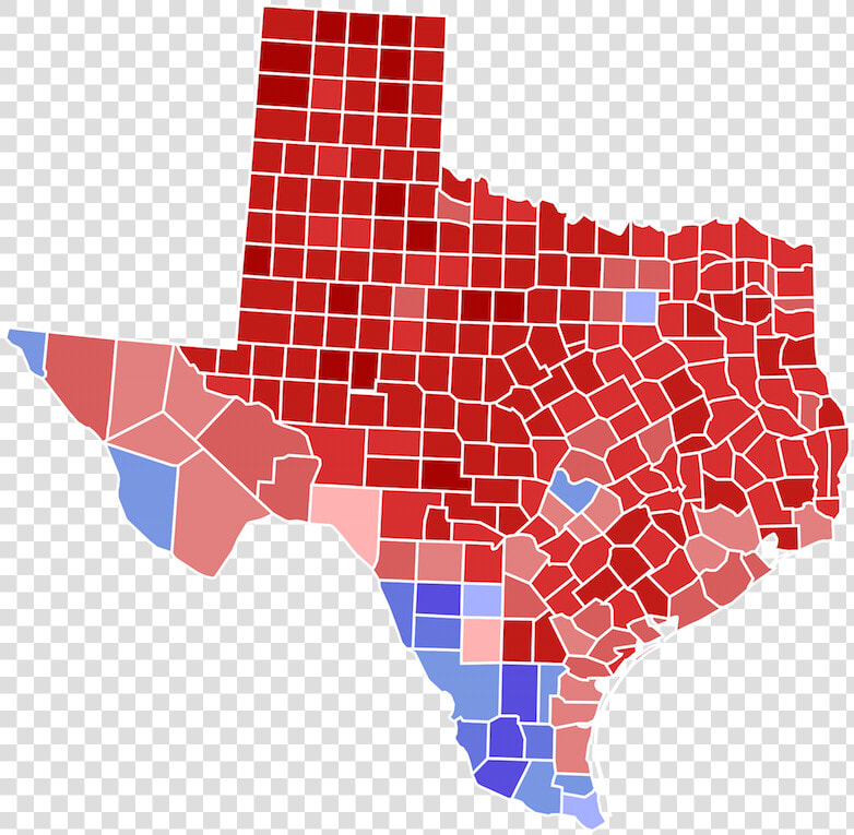 In A Redder Than Red State  What Does It Mean To Be   Texas Senate Race Map  HD Png DownloadTransparent PNG