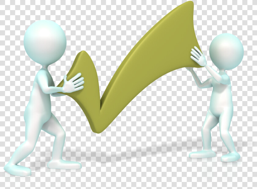 Figures With Check Mark   Checking And Corrective Action  HD Png DownloadTransparent PNG