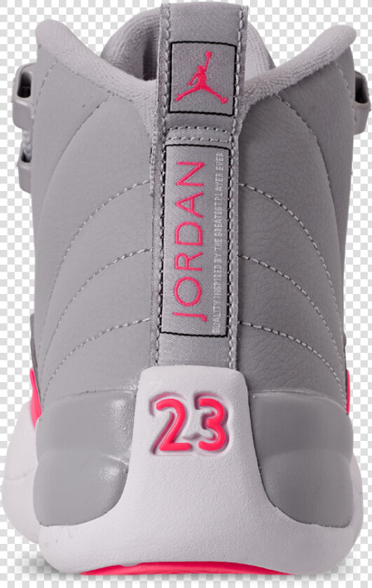 Air Jordan 12 Retro Hall Of Sneakz Back   Jordan 12 Gray And Pink Back  HD Png DownloadTransparent PNG