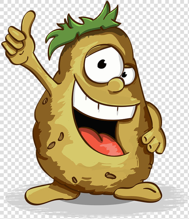 Potatoes  Smile  Thumbs Up  Character  Cartoon   Laughing Potato  HD Png DownloadTransparent PNG