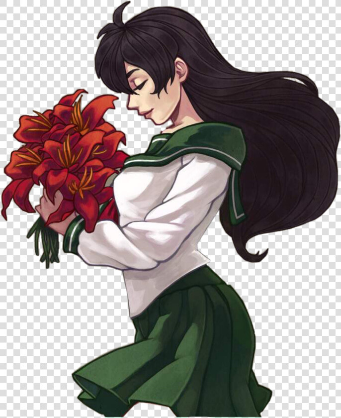  kagome  inuyasha  art  anime  japan  show  character   Kagome Higurashi Fanart  HD Png DownloadTransparent PNG