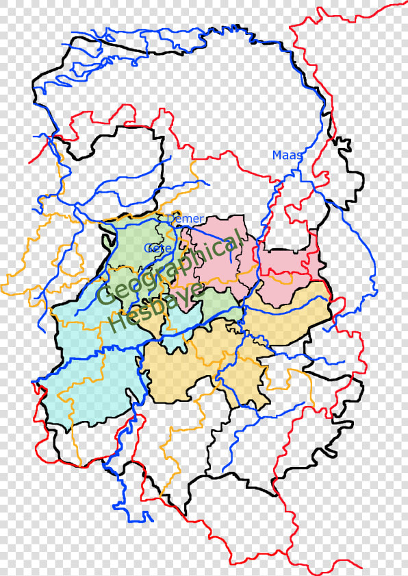 Medieval Archdioceses Under The Bishop Of Liège   Map  HD Png DownloadTransparent PNG