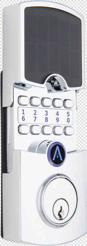 Array By Hampton Cooper Digital Deadbolt Polished Chrome   Turnstile  HD Png DownloadTransparent PNG