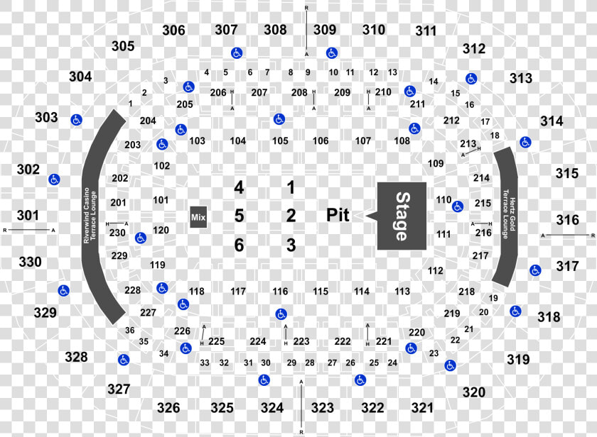 Section 207 Row1 Chesapeake Arena  HD Png DownloadTransparent PNG