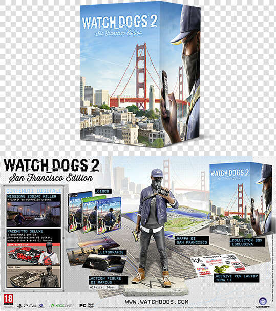 Il Gioco Watch Dogs®   Edition San Francisco Watch Dogs 2  HD Png DownloadTransparent PNG