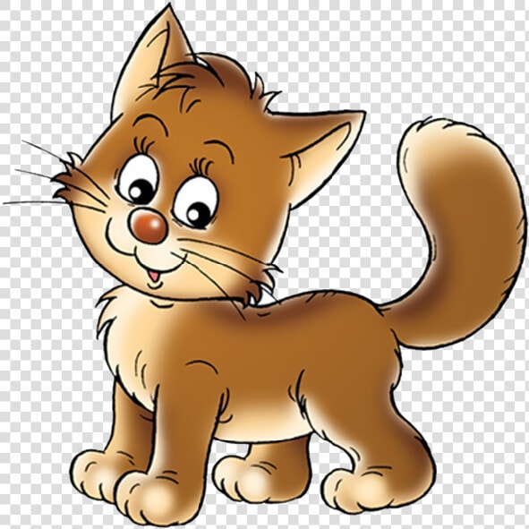 Cat And Kitten Clipart   Brown Cat Clip Art  HD Png DownloadTransparent PNG