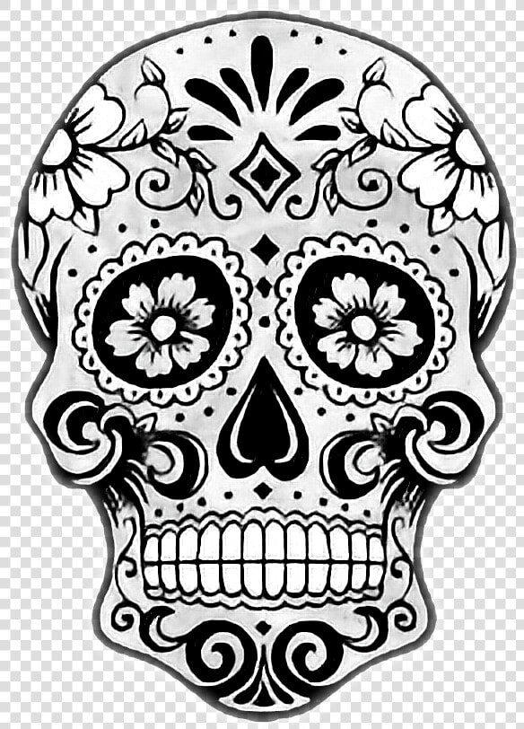  calavera  catrina   Printable Dia De Los Muertos Skulls  HD Png DownloadTransparent PNG