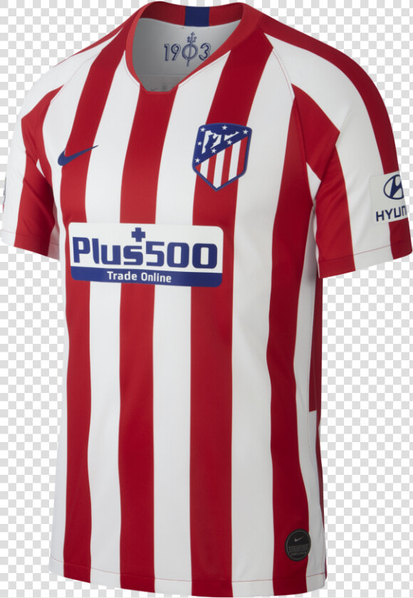 Atletico Madrid 19 20 Home Jersey   Title Atletico   Atletico Madrid Jersey 2019 20  HD Png DownloadTransparent PNG