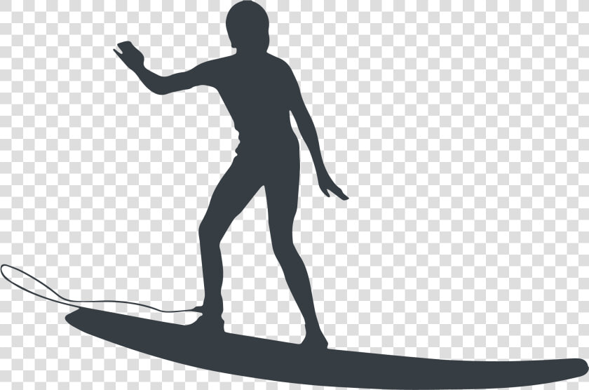 Athlete Silhouette   Surfboard   Stand Up Paddle Surfing  HD Png DownloadTransparent PNG