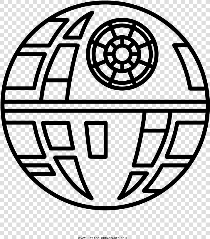 Death Star Coloring Page   Star Wars Death Star Clipart  HD Png DownloadTransparent PNG