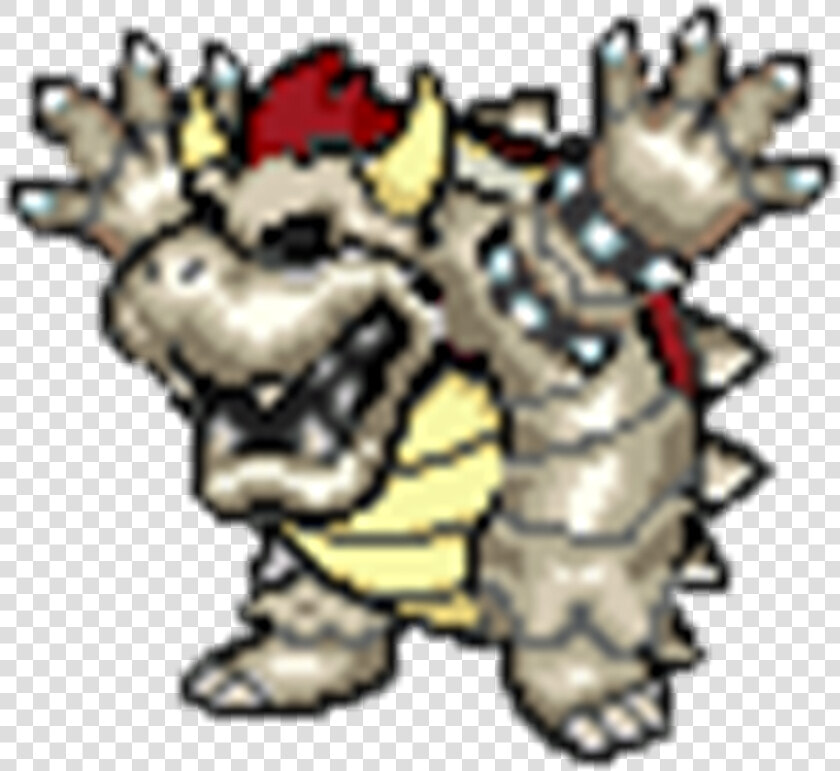 Dry bone Bowser   Bone Bowser Pixel Art  HD Png DownloadTransparent PNG