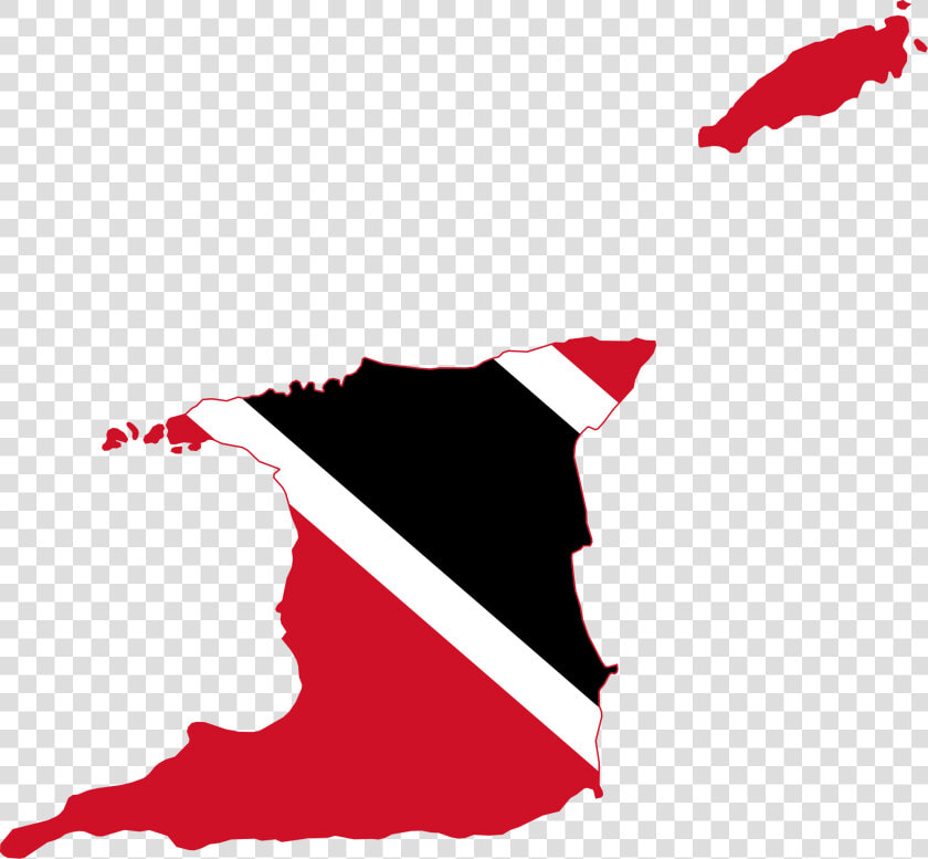 Trinidad And Tobago Flag Map  HD Png DownloadTransparent PNG