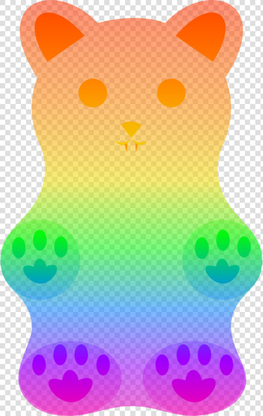 Gummy Bear Background Transparent   Rainbow Gummy Bear Clipart  HD Png DownloadTransparent PNG