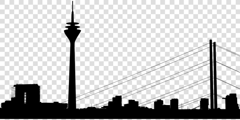 Düsseldorf Skyline Rhine Free Picture   Rheinturm  HD Png DownloadTransparent PNG