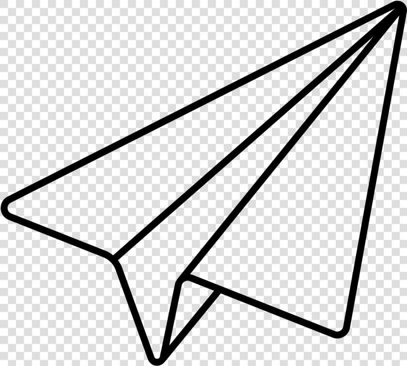 Noun Paper Plane   Paper Airplane Line Drawing  HD Png DownloadTransparent PNG