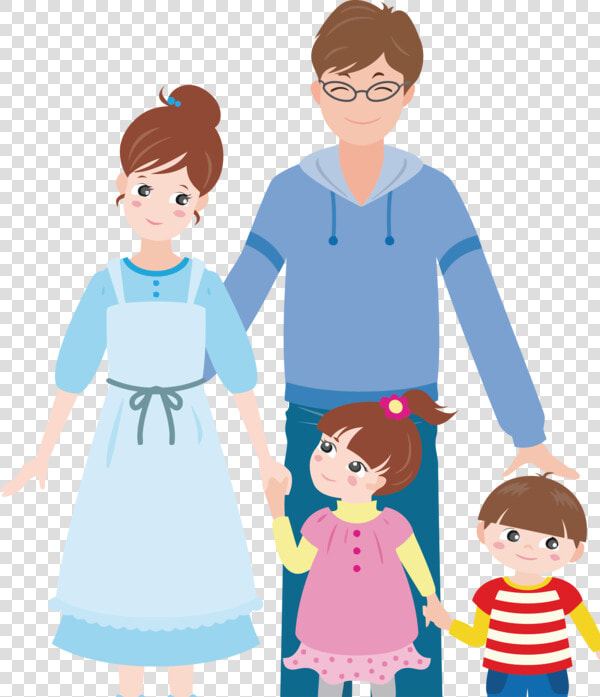 Transparent Family Day Cartoon People Child For Happy   Png Mother And Daughter Cartoon  Png DownloadTransparent PNG