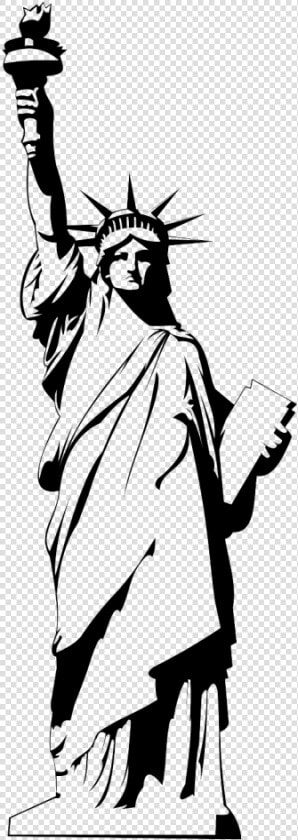 Statue Of Liberty Png Image   Statue Of Liberty Black And White Drawing  Transparent PngTransparent PNG