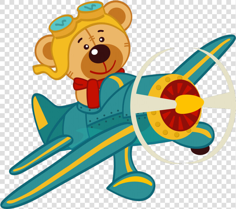 Oso En Avion Clipart   Png Download   Bear Airplane Clipart  Transparent PngTransparent PNG