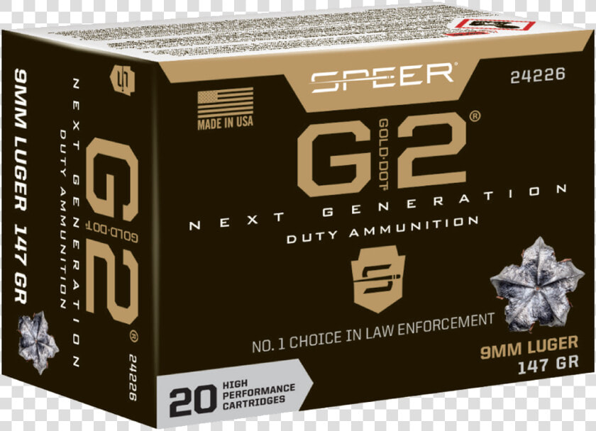 Speer Ammo Gold Dot Personal Protection 9mm 147gr    9×19mm Parabellum  HD Png DownloadTransparent PNG