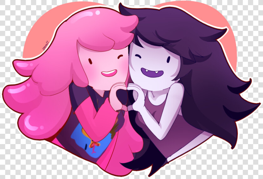 Princess Bubblegum Marceline The Vampire Queen Chewing   Princess Bubblegum Adventure Time Marceline  HD Png DownloadTransparent PNG