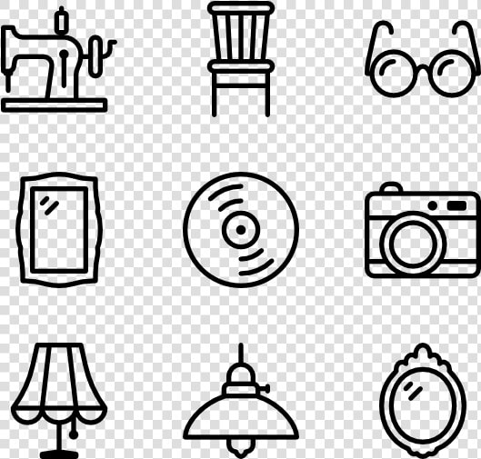 Vector Furniture Retro   Email Phone Address Icons  HD Png DownloadTransparent PNG