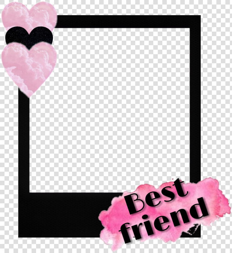  bestfriend  love  friend  pink  frame  aesthetic  heart   Heart  HD Png DownloadTransparent PNG