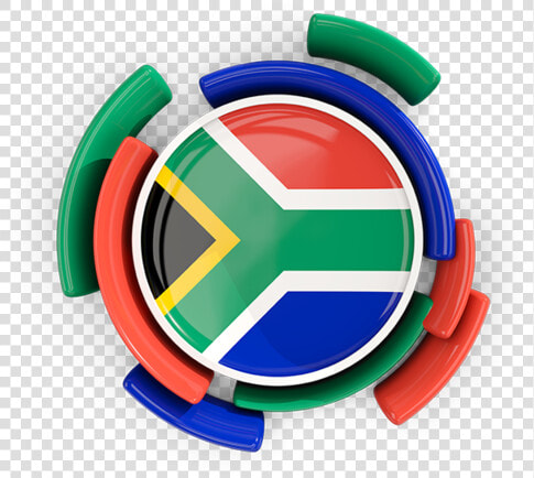 Round Flag With Pattern   South Africa Round Flag  HD Png DownloadTransparent PNG