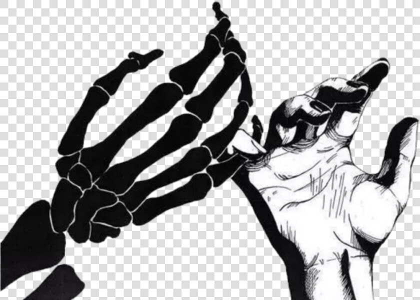  ftestickers  halloween  skeleton  hands  scary  creepy   Skeleton Hand Pinky Promise  HD Png DownloadTransparent PNG