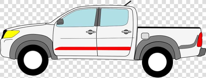 Car Commercial Goods Free Photo   Toyota Hilux Vector Side View  HD Png DownloadTransparent PNG