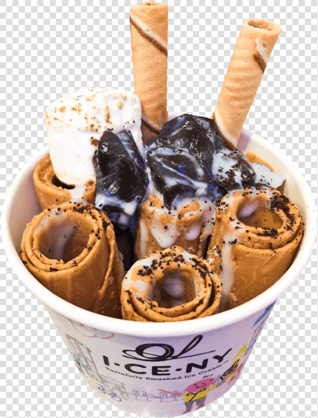 Deep Fried Bananas  amp  Ice Cream Png   Ice Cream Roll Png  Transparent PngTransparent PNG