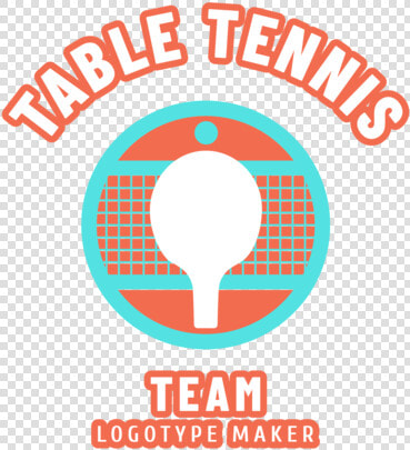 Table Tennis Logo Maker For A Table Tennis Equipment   Circle  HD Png DownloadTransparent PNG