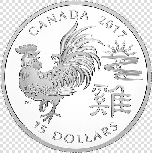 Canadian Mint Rooster Coin  HD Png DownloadTransparent PNG