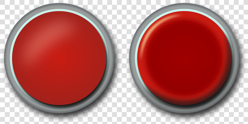 Button  Press  Push  Red  Activate  Power Button   Button Pressed And Unpressed  HD Png DownloadTransparent PNG