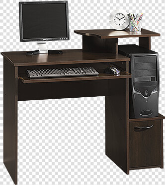 Casual Open shelf Computer Desk In Cinnamon Cherry   Computer Desk Walmart  HD Png DownloadTransparent PNG