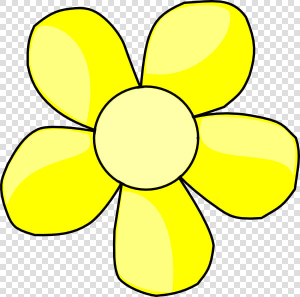 Yellow Flower Svg Clip Arts   Daisy Clip Art Black And White  HD Png DownloadTransparent PNG