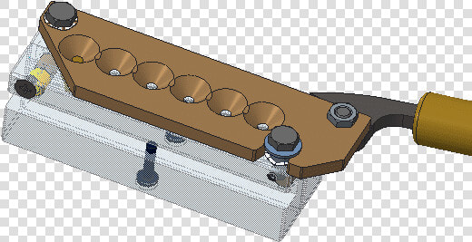 6 Cavity Aluminum Mold   Rifle  HD Png DownloadTransparent PNG