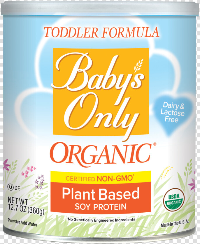 Baby S Only Organic® Plant Based Soy Toddler Formula   Infant Formula  HD Png DownloadTransparent PNG