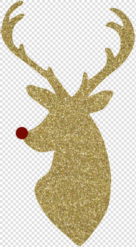 Reindeer Silhouette Rudolph Red Deer   Deer Vinyl Decal  HD Png DownloadTransparent PNG