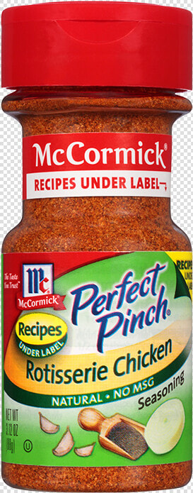 Mccormick® Perfect Pinch® Rotisserie Chicken Seasoning   Mccormick Rotisserie Chicken Seasoning  HD Png DownloadTransparent PNG