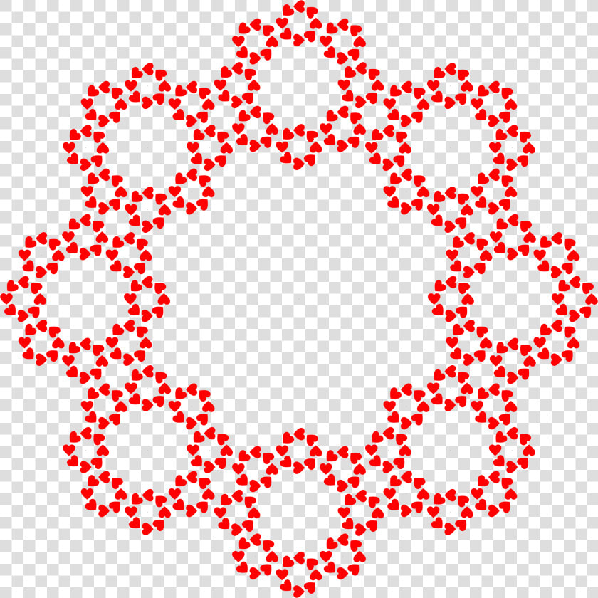 Abstract Hearts Frame Clip Arts   Banach Fractal  HD Png DownloadTransparent PNG