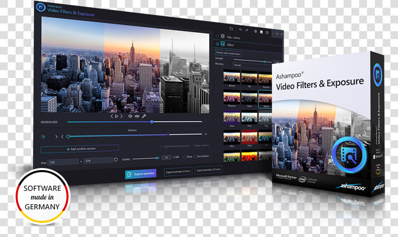 Ashampoo Video Filters And Exposure  HD Png DownloadTransparent PNG