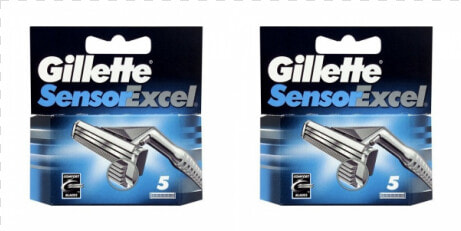 Gillette Sensor Excel Razor Blades  2   5 Packs   Gillette Sensor Excel  HD Png DownloadTransparent PNG