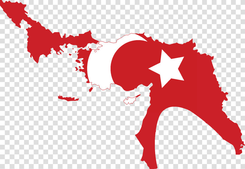 Flag Map Of Ottoman Empire   Ottoman Empire Flag Map  HD Png DownloadTransparent PNG