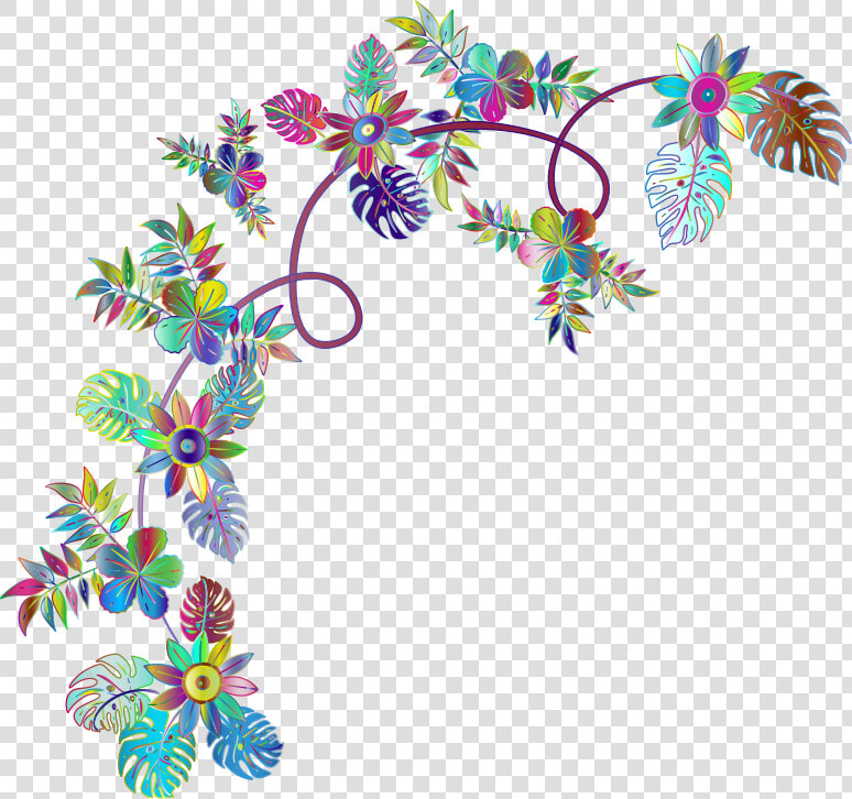 Flower Decoration By Fractalbee Prismatic   Portable Network Graphics  HD Png DownloadTransparent PNG