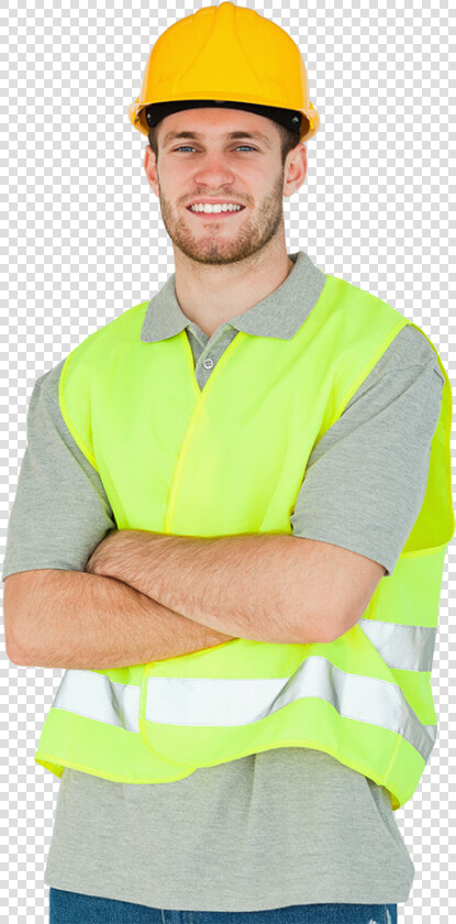 Construction Worker Folded Arms   Png Download   Man  Transparent PngTransparent PNG