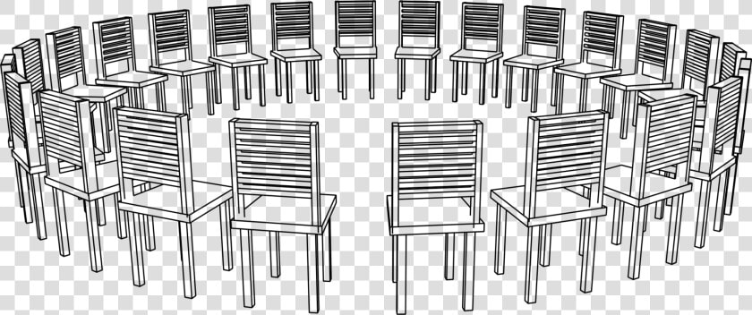 Angle symmetry furniture   Circle Of Chairs Drawing  HD Png DownloadTransparent PNG