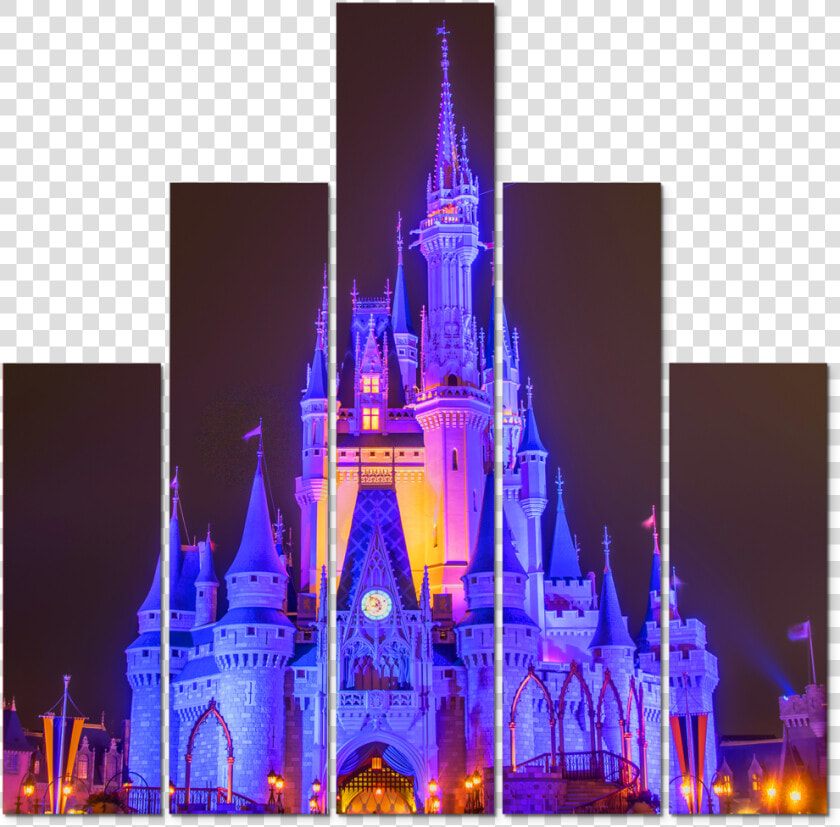 Cinderella S Castle At Night   Disney World  Cinderella Castle  HD Png DownloadTransparent PNG