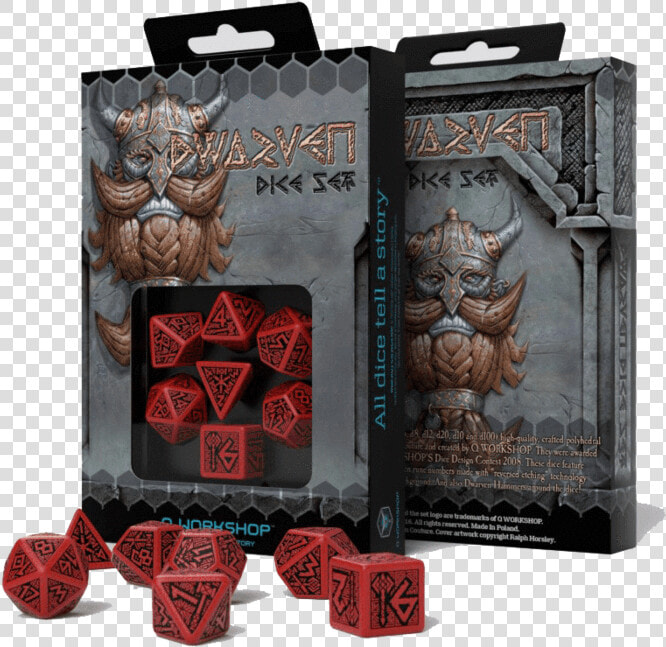 Dice 7 Set Dwarven Red   Black Data Rimg Lazy   Cyberpunk Red Dice Set  HD Png DownloadTransparent PNG