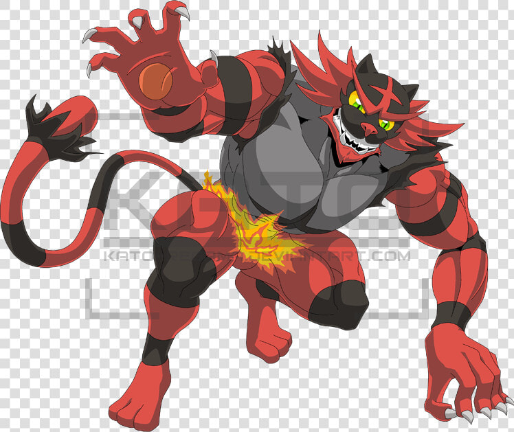 727 Incineroar By Kato Regama daolr1l   Incineroar Bara  HD Png DownloadTransparent PNG